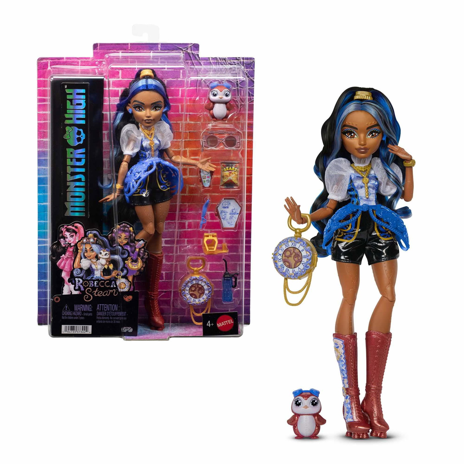 Monster High Robecka Steam-docka med husdjur och tillbehör | Hem & Hobby | Pryloteket
