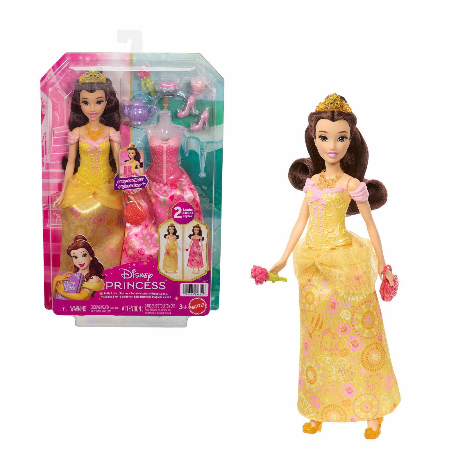 Belle Prinsessdockset – 2 kläder och accessoarer | Hem & Hobby | Pryloteket