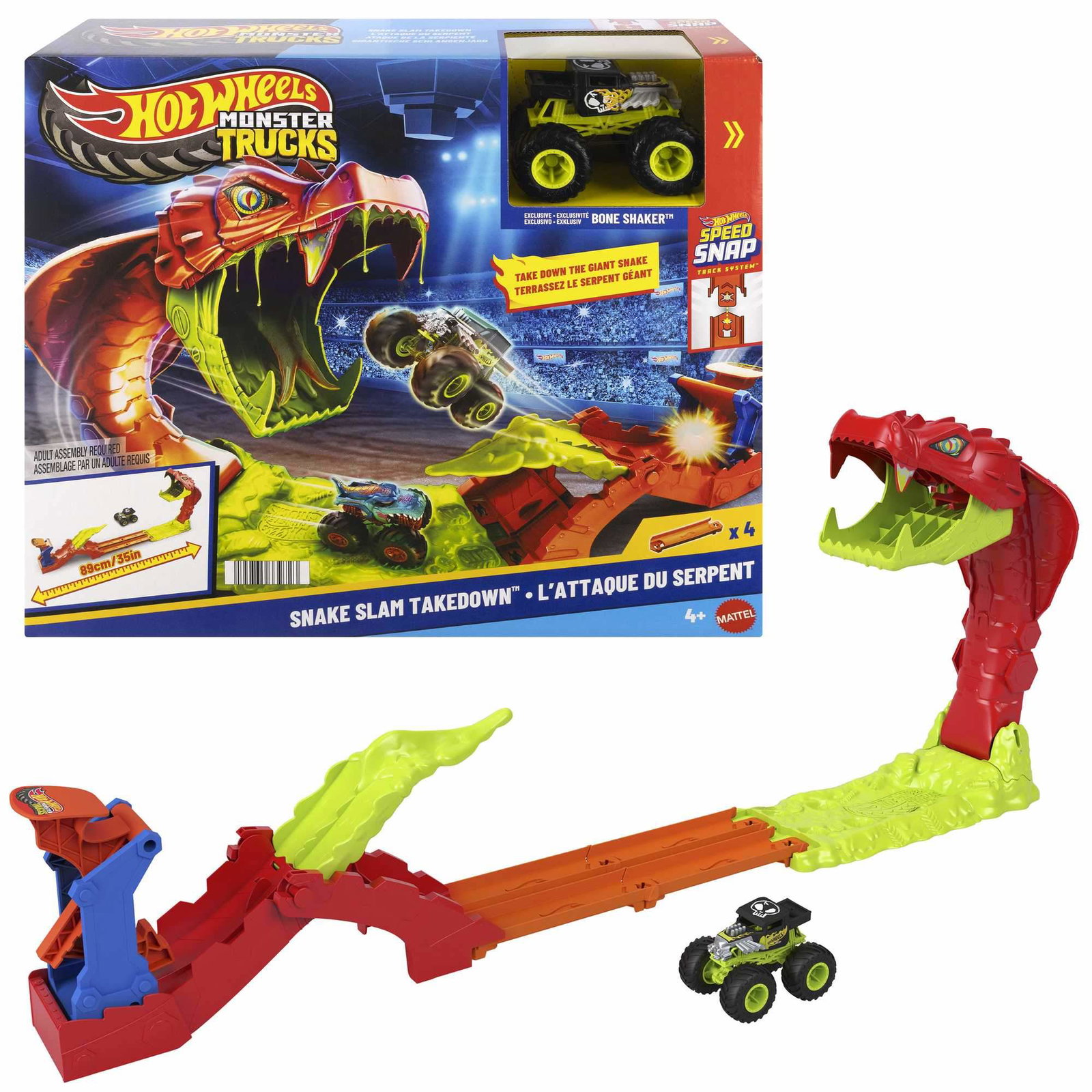 Monstertruck-slangbana med slamkastare | Hem & Hobby | Pryloteket