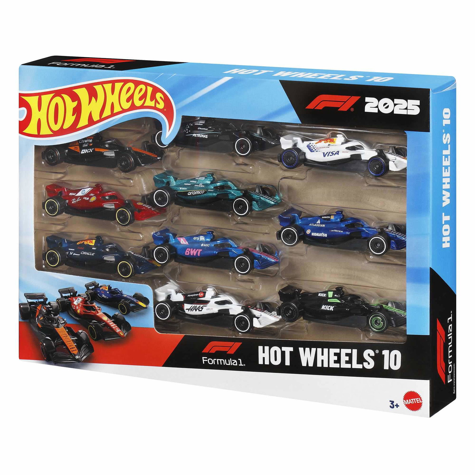 Formel 1-racerbilsset – 10-pack, bilar i skala 1:64 | Hem & Hobby | Pryloteket