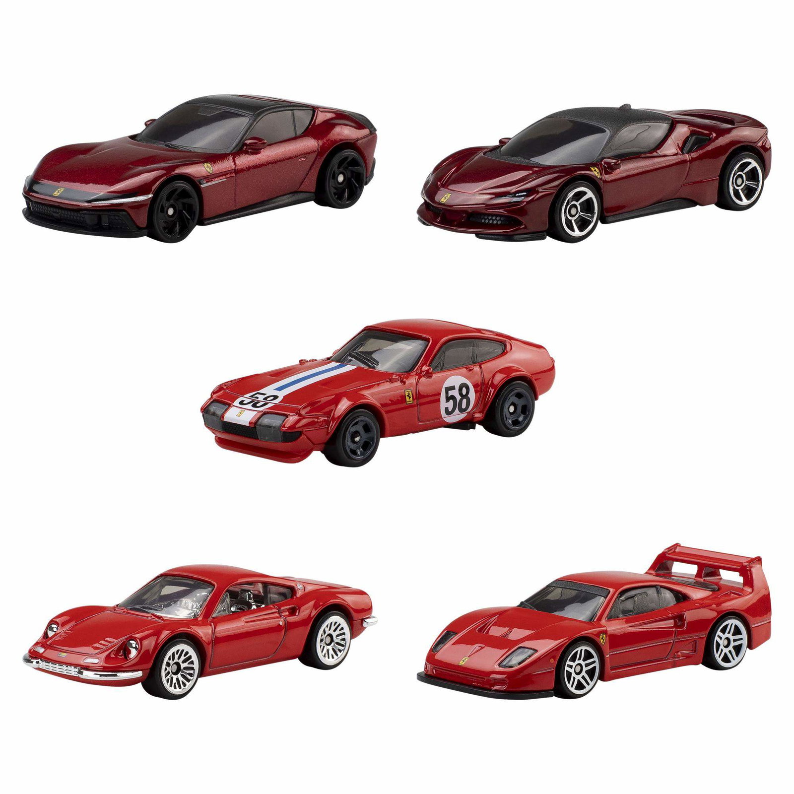 Hot Wheels F1 Ferrari 5-pack – Gjutna bilar | Hem & Hobby | Pryloteket