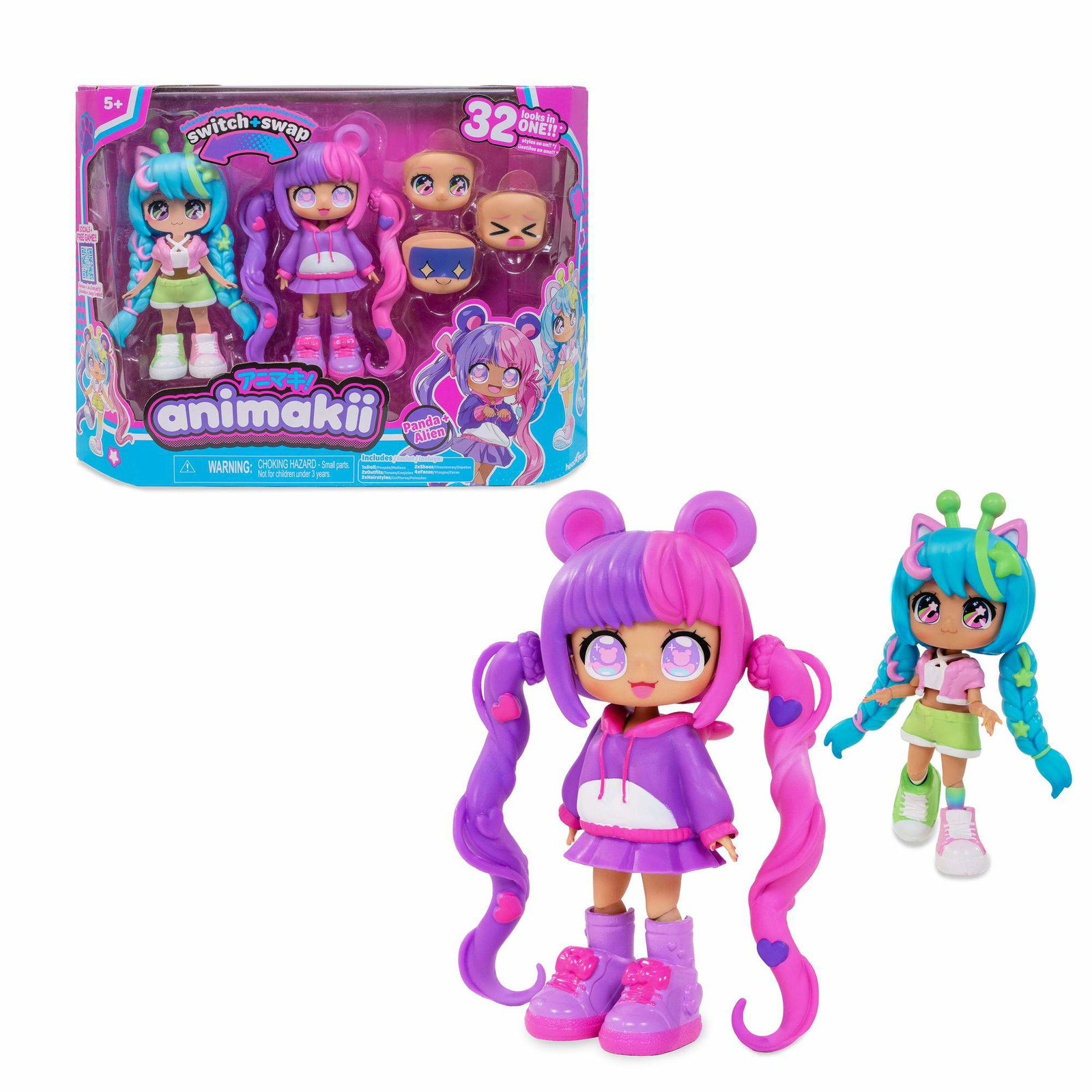 Anime-inspirerat dockset – 14 cm, mixa och matcha stilar | Hem & Hobby | Pryloteket