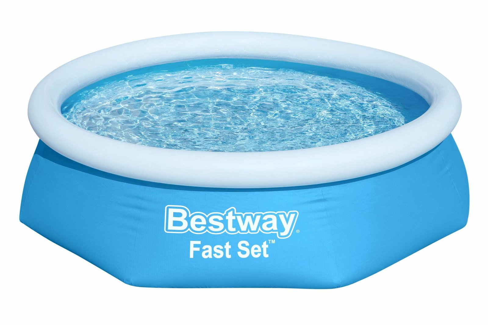 Rund uppblåsbar pool med filterpump – 2,44 m x 61 cm | Hem & Hobby | Pryloteket