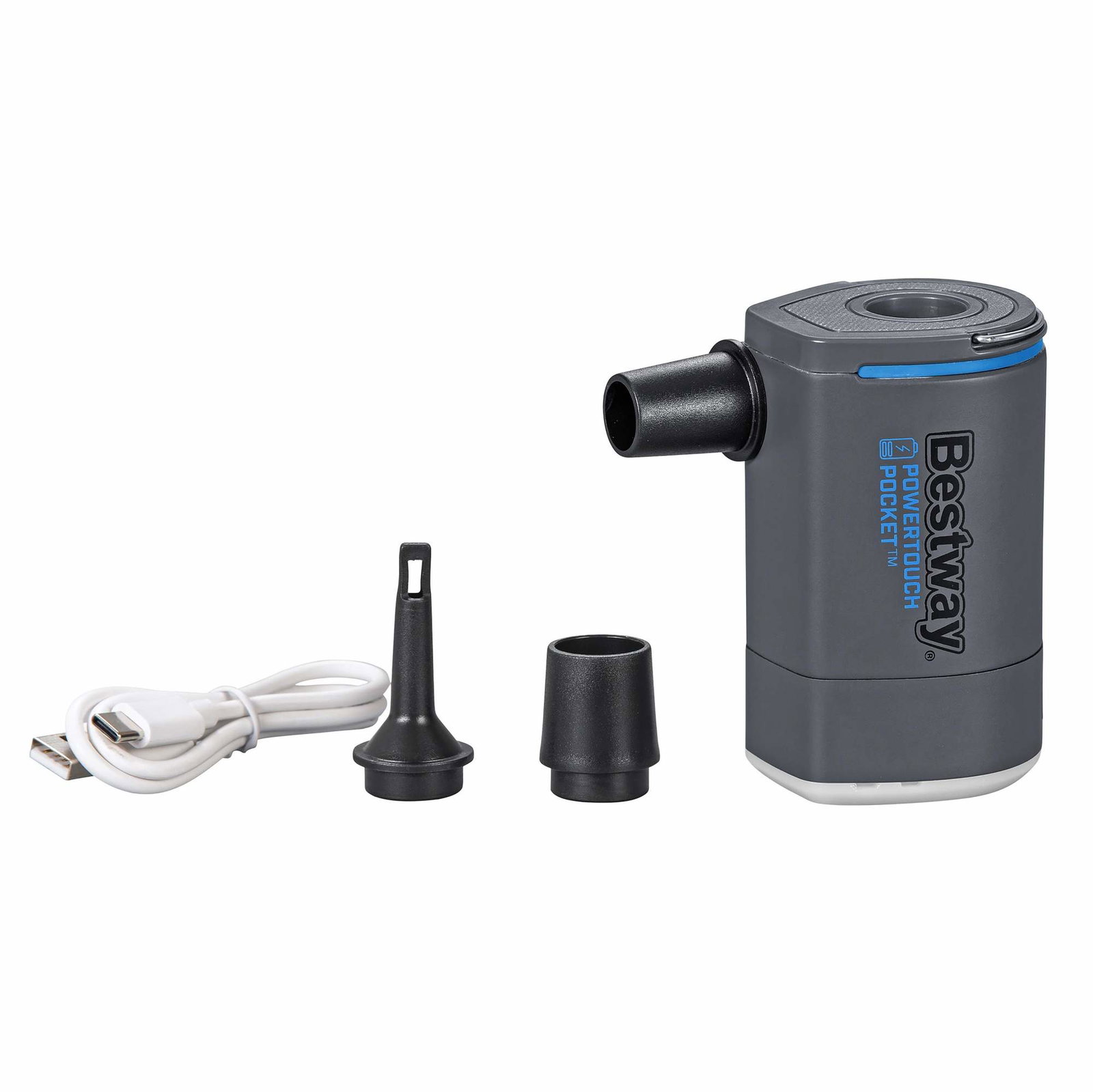 Uppladdningsbar USB elektrisk luftpump – 200 L/min, LED-lampa | Hem & Hobby | Pryloteket