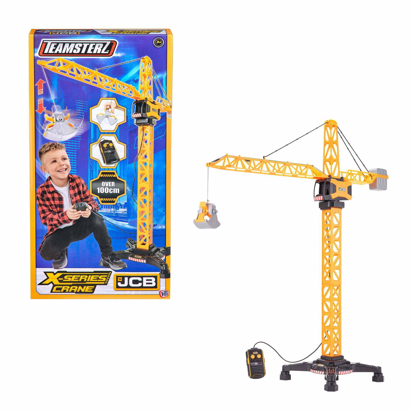 Fjernstyret tårnkran, 100 cm højde, 360 graders rotation