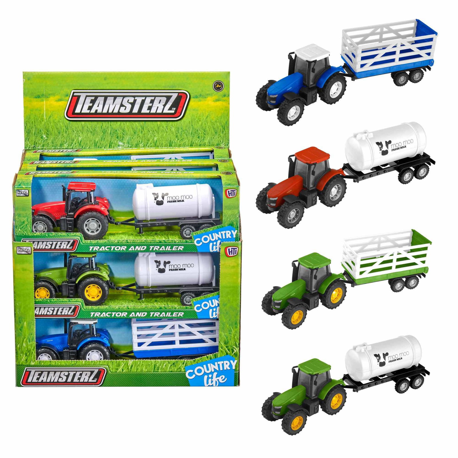 Traktor og trailer-legetøjssæt til børn fra 3 år billede
