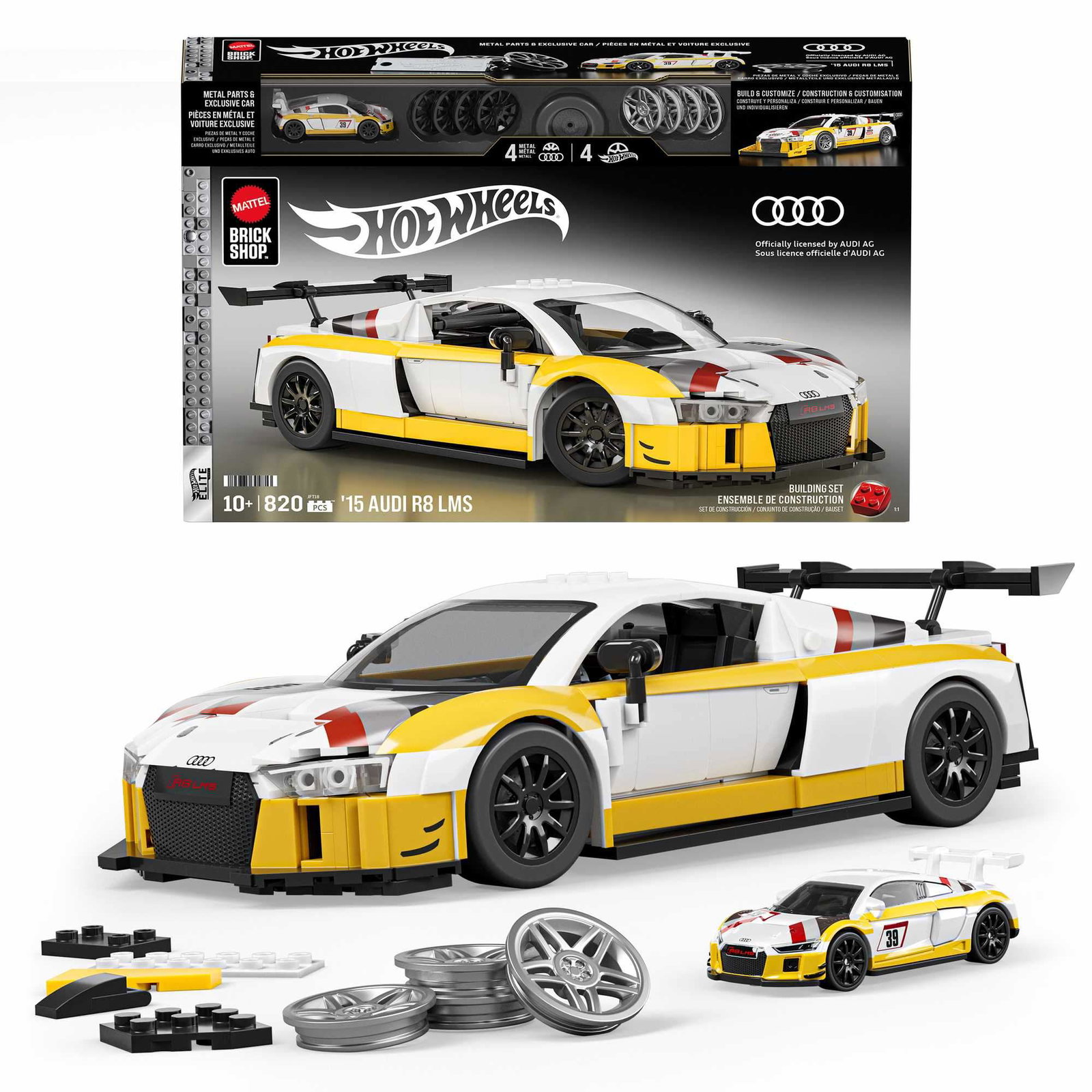 Audi R8 LMS byggset – 820 delar, skala 1:16 | Hem & Hobby | Pryloteket