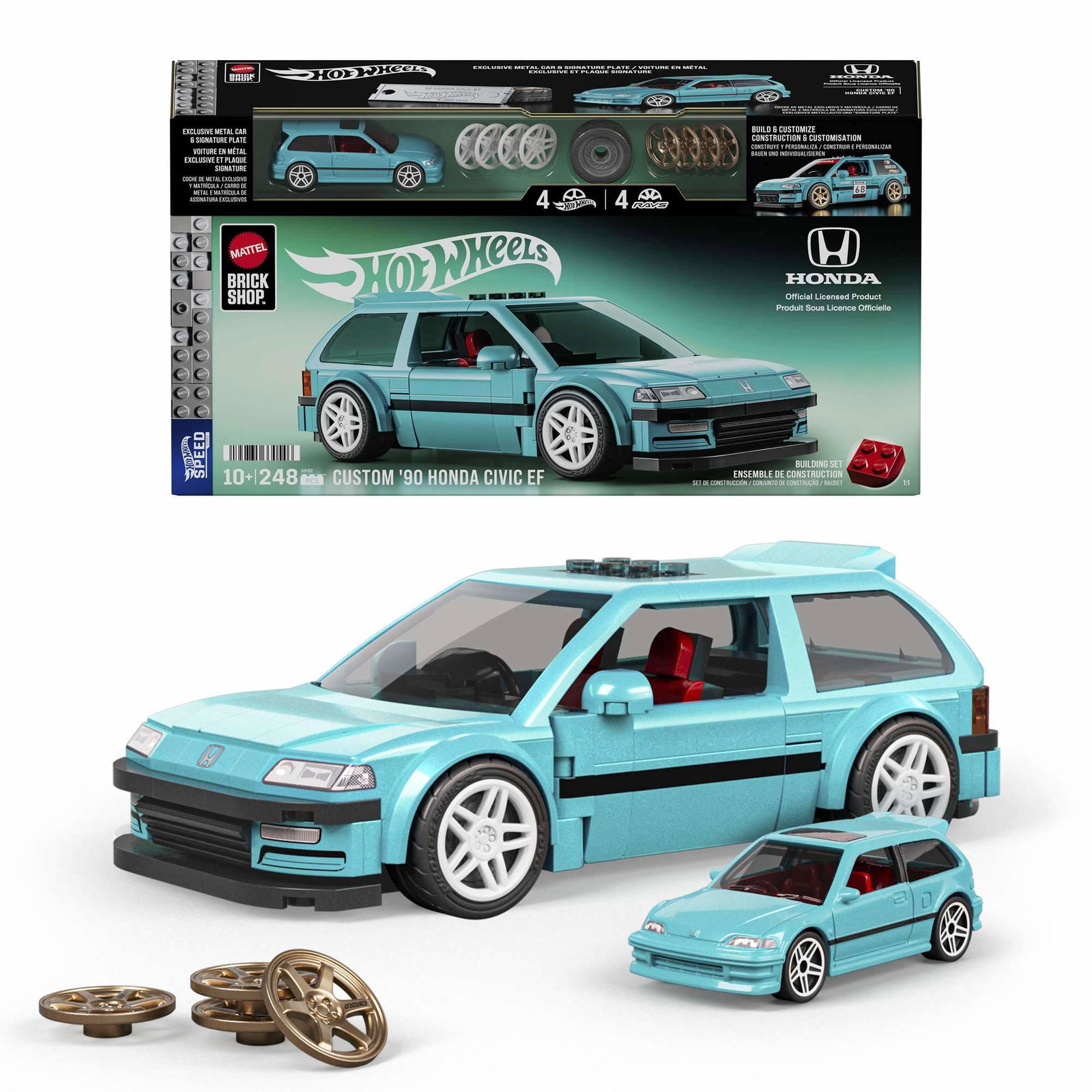 Anpassad Honda Civic EF-modellbyggsats från 1990 – skala 1:32 | Hem & Hobby | Pryloteket