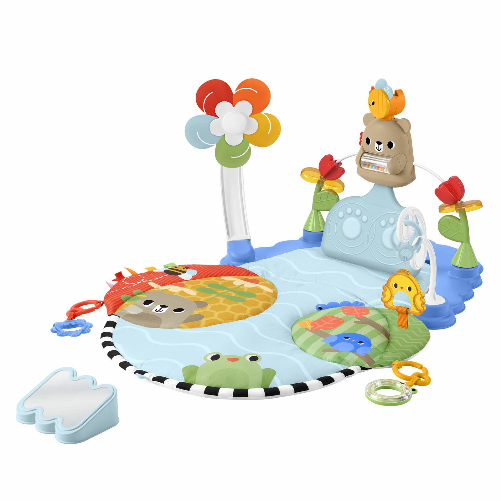 Babyaktivitetsgym med sparkaktiverad mobil och spegel | Hem & Hobby | Pryloteket