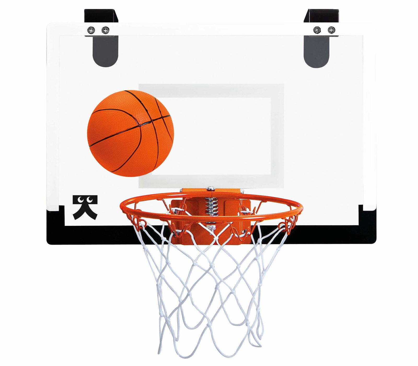 Over-the-door basketball sæt med bold og pumpe