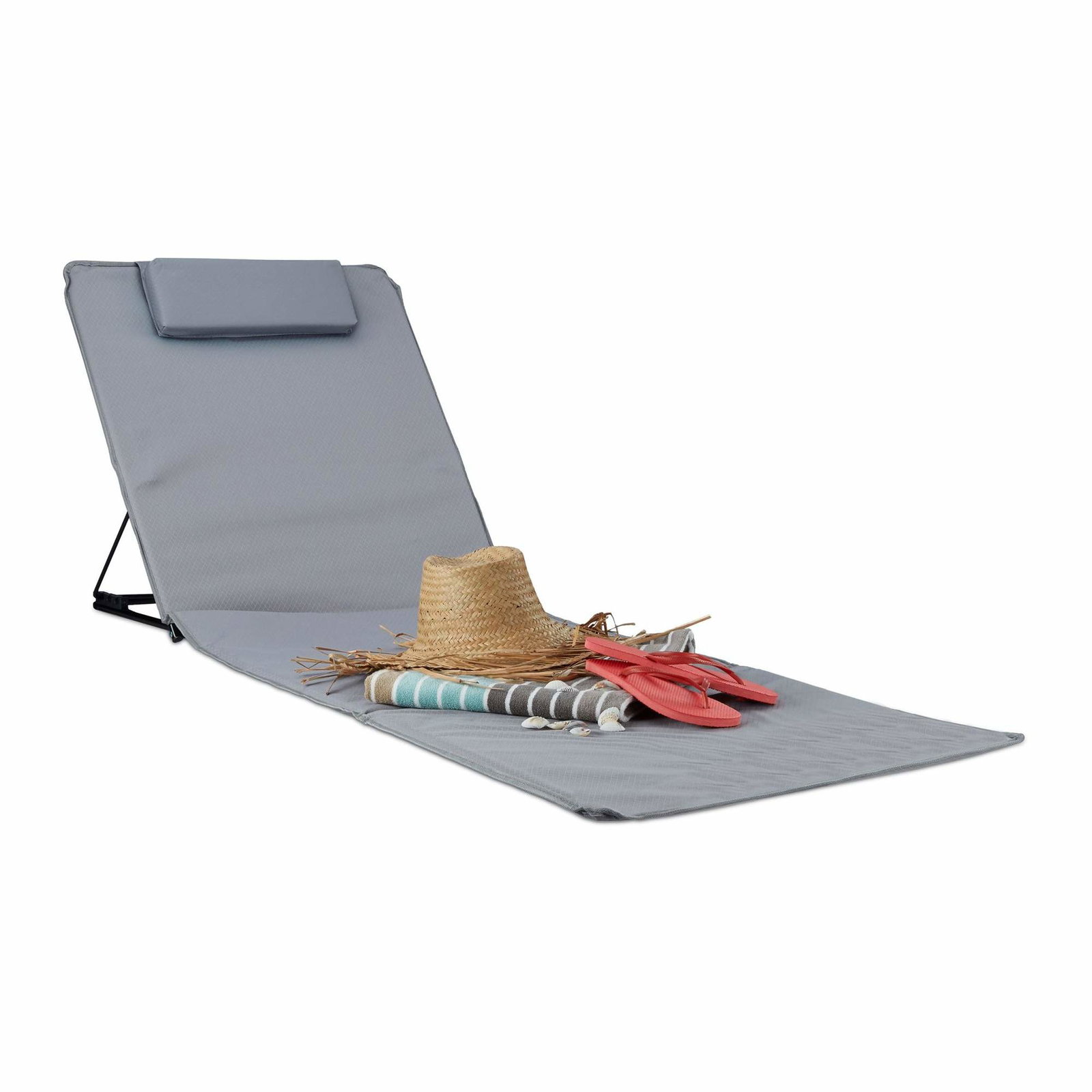 XXL strandmåtte med pude