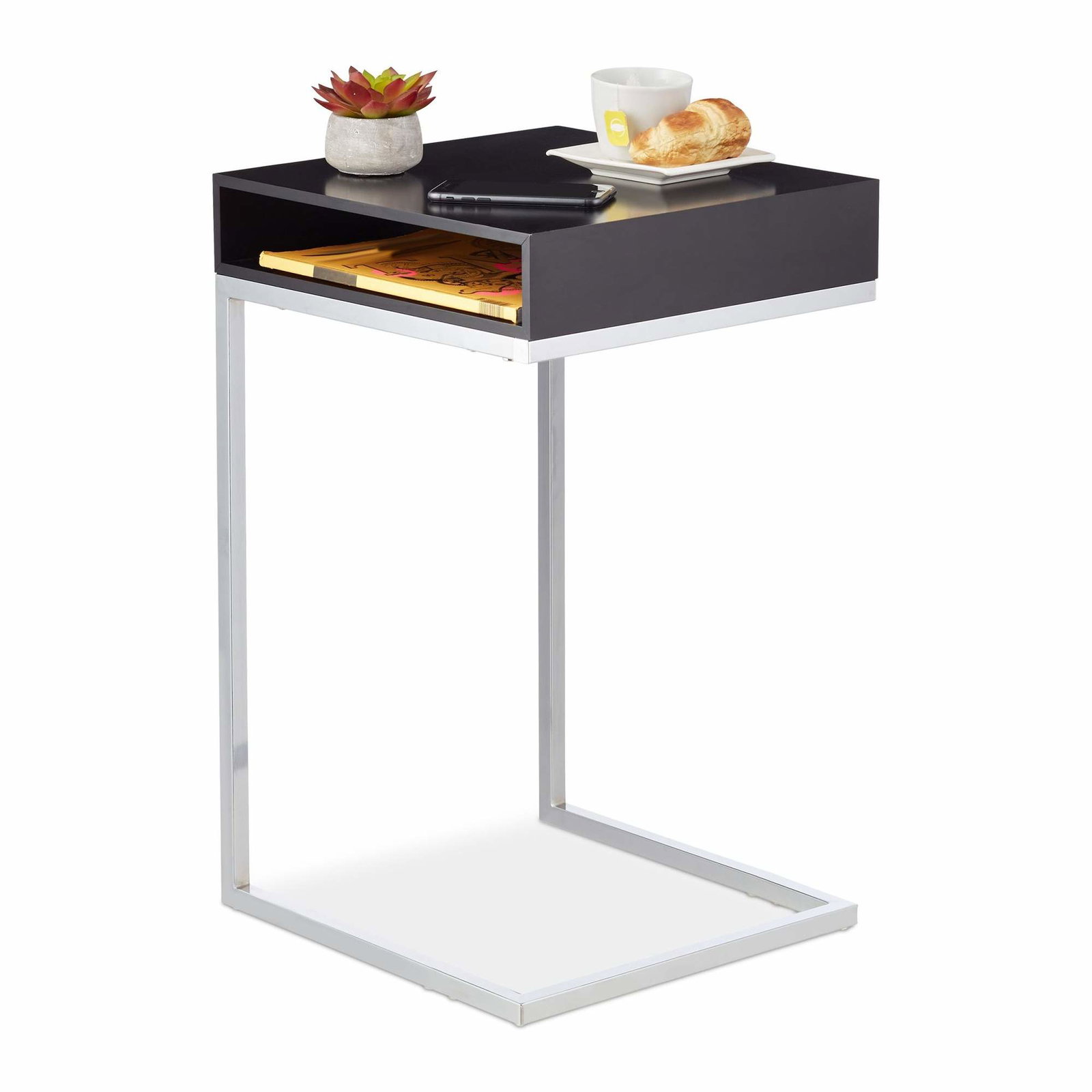 Sidebord med metalben