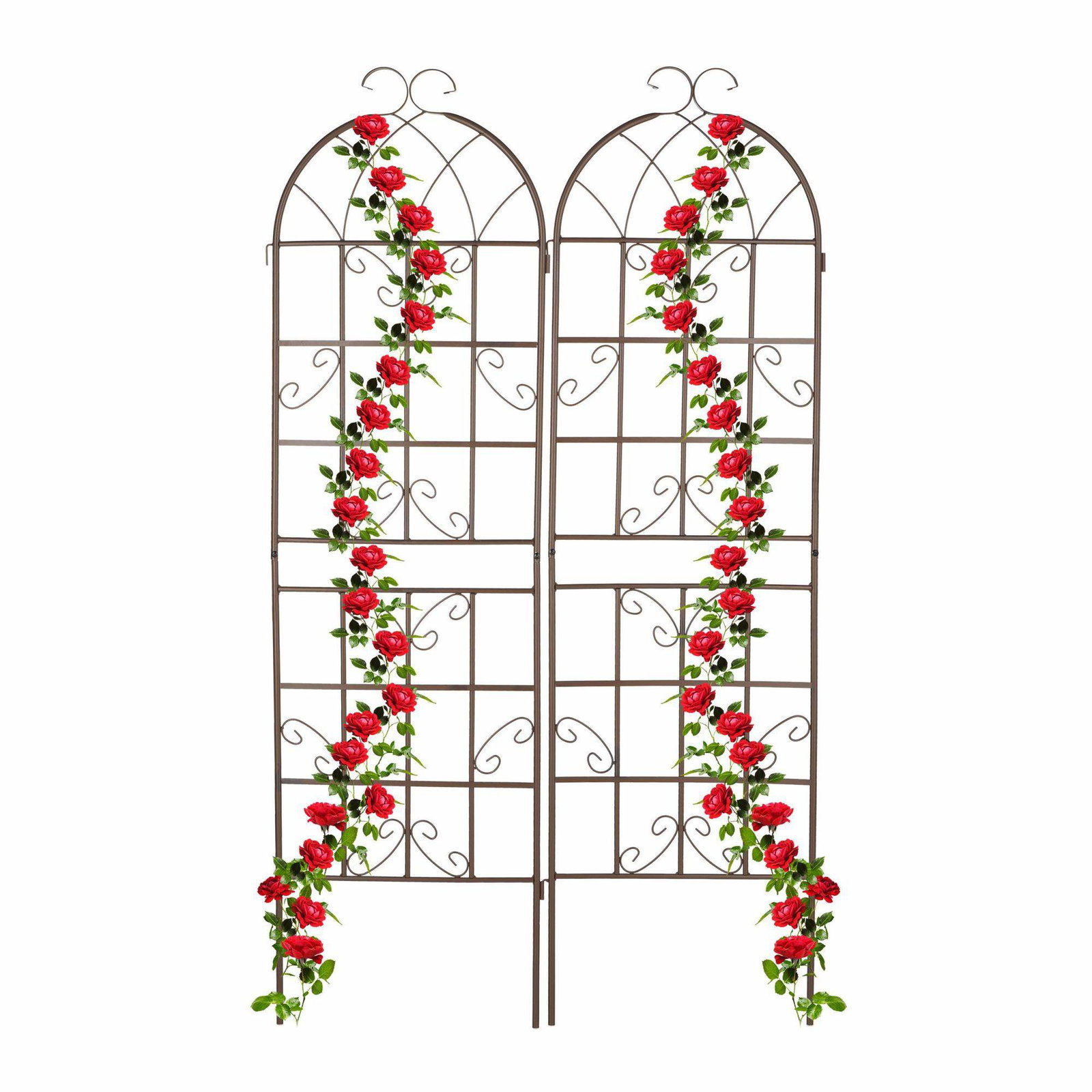 Trellis 180 cm sæt af 2 brune