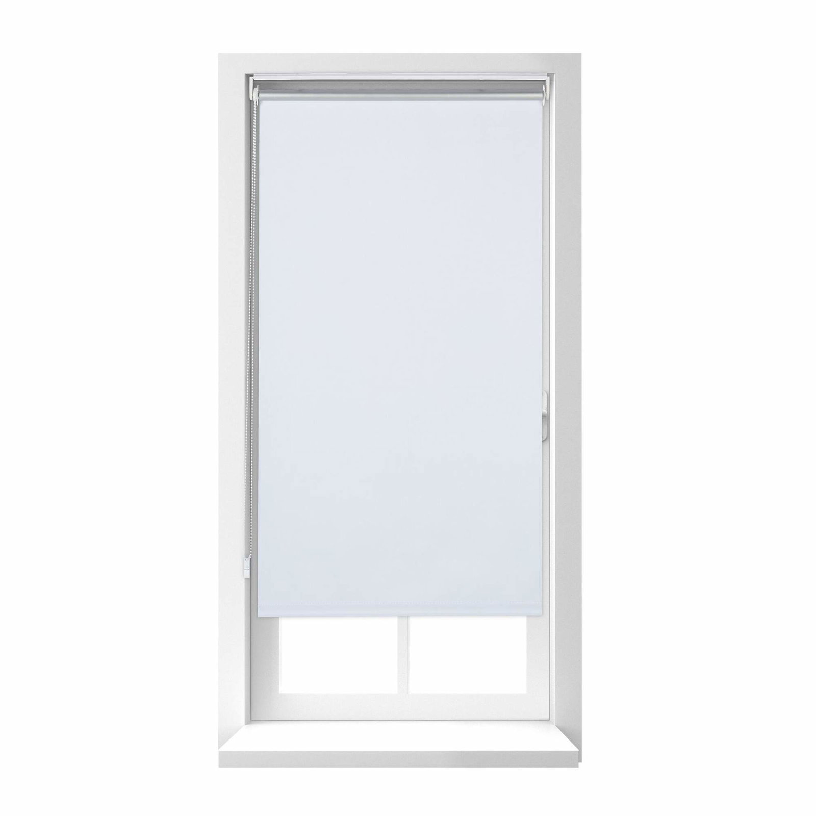 Hvidt termisk rullegardin 160 cm langt