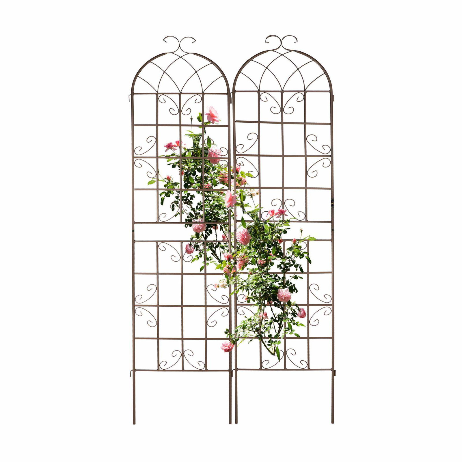 Trellis 220 cm sæt af 2 brune