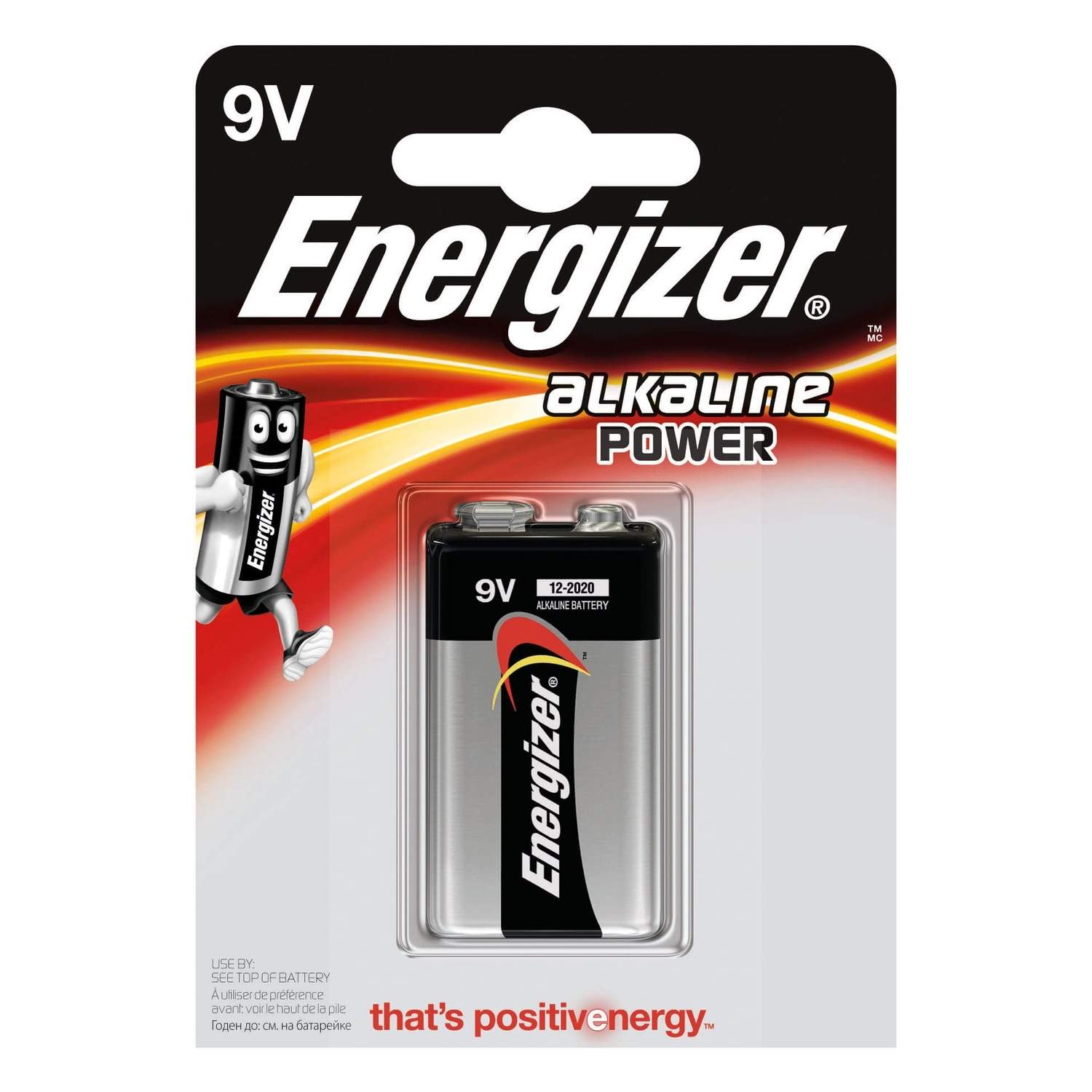 ENERGIZER Batteri 9V/6LR61 Alkaline Power 1-pak