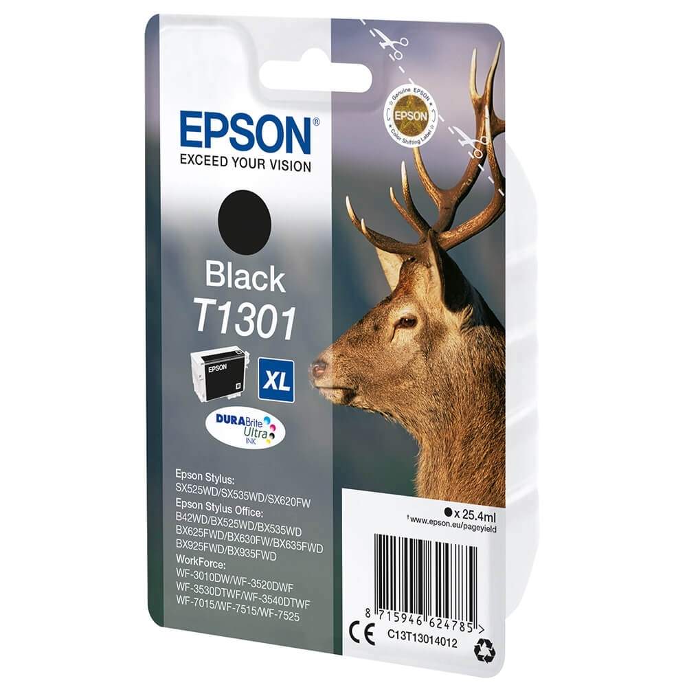 EPSON Ink C13T13014012 T1301 Black Stag | Hem & Hobby | Pryloteket