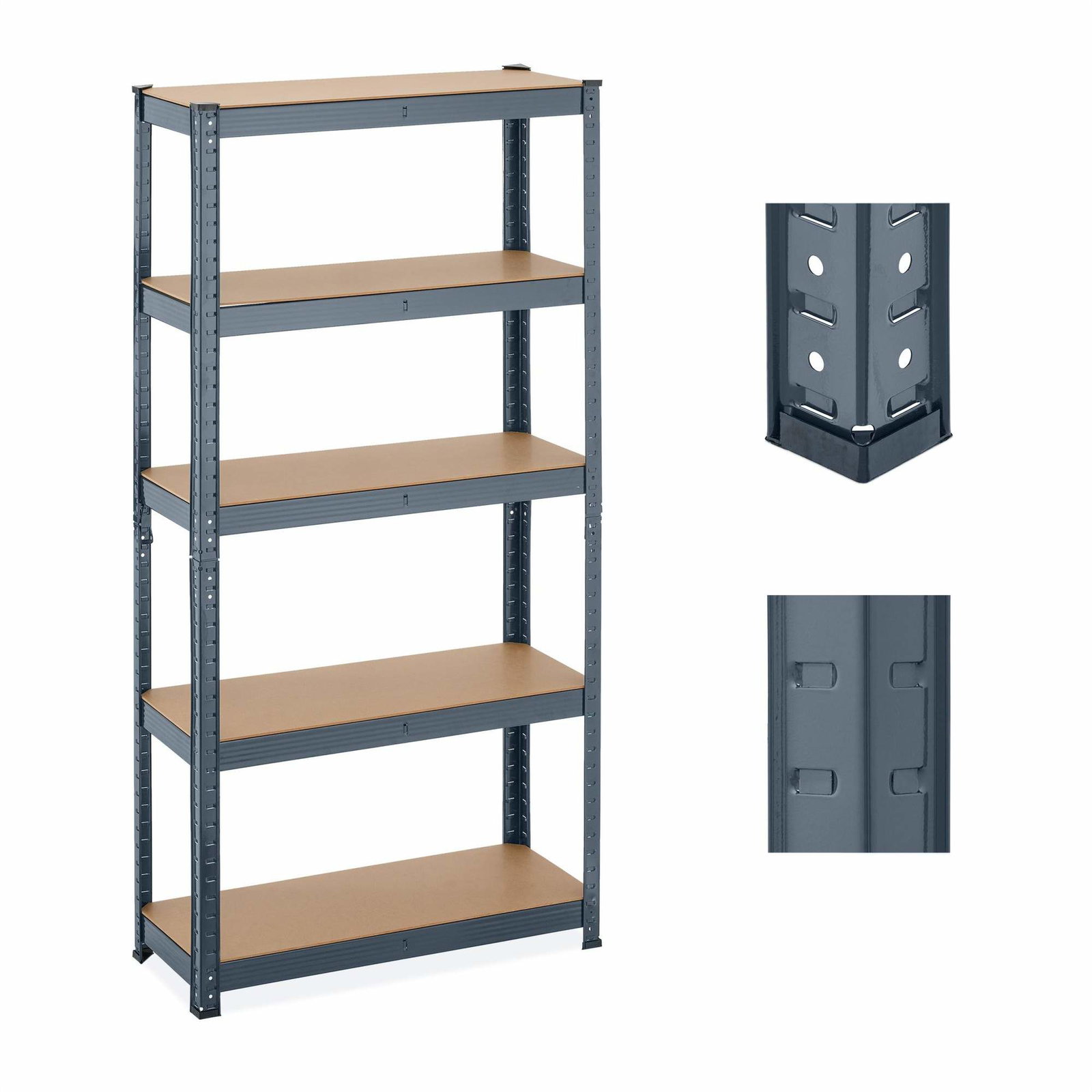 Heavy Duty reol med 5 niveauer