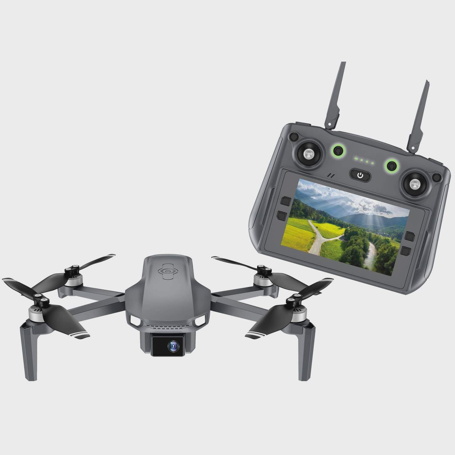 DENVER - DCG-3572 - Foldable GPS drone with brushless motors Wi-Fi function & controller with large screen - 400 g - C1