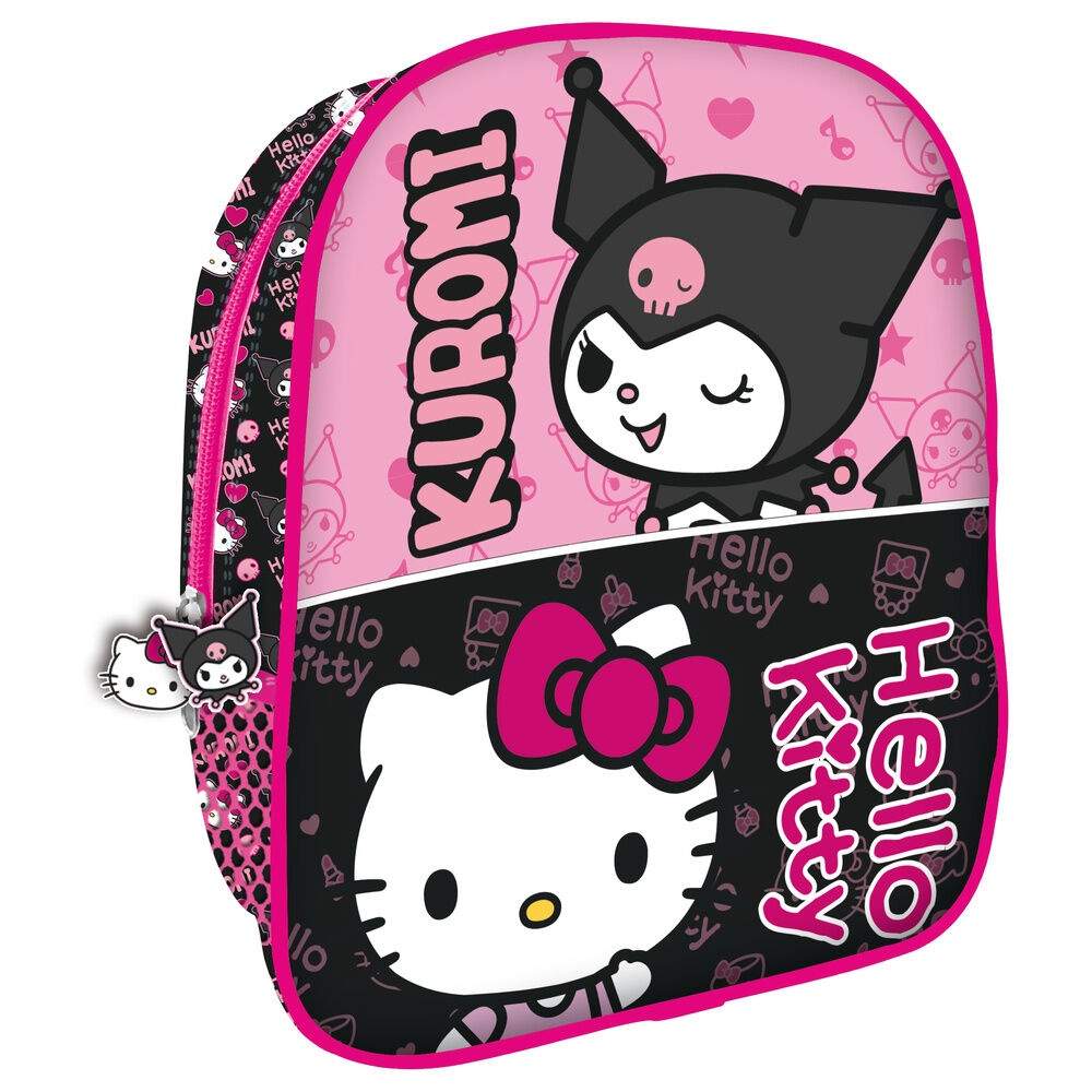 Hello Kitty & Kuromi rygsæk 26 cm