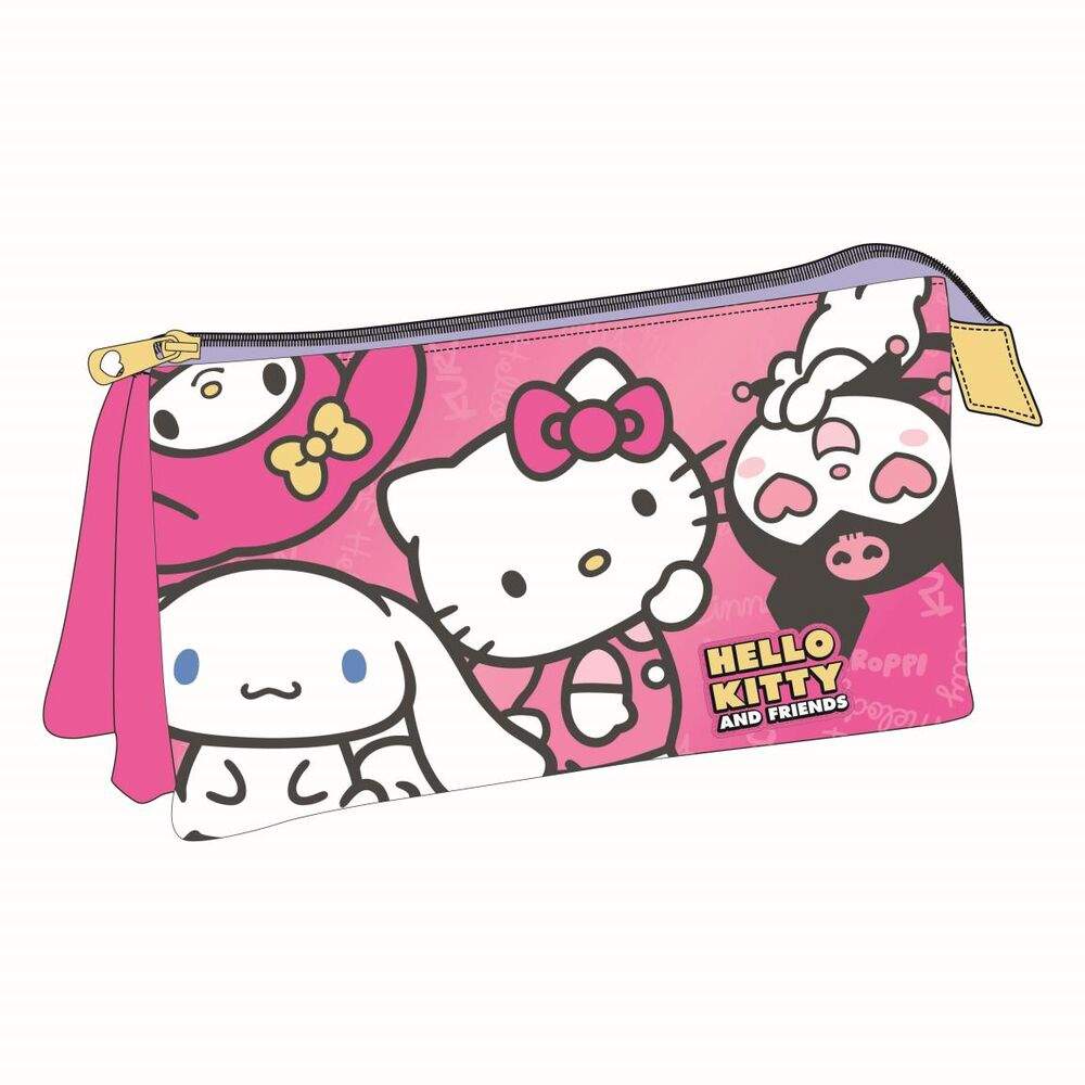 Hello Kitty and Friends tredobbelt penalhus