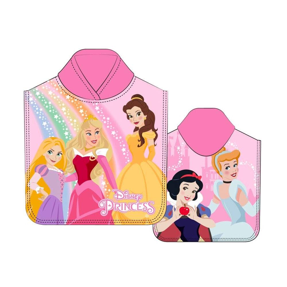 Disney Prinsesser mikrofiber poncho håndklæde