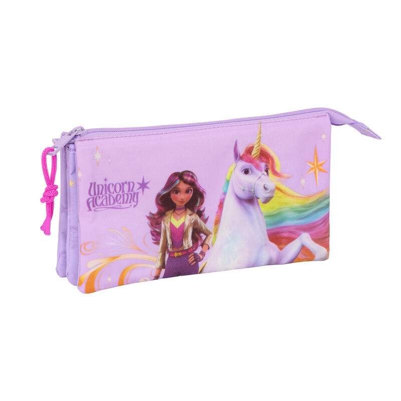 Unicorn Academy tredobbelt penalhus