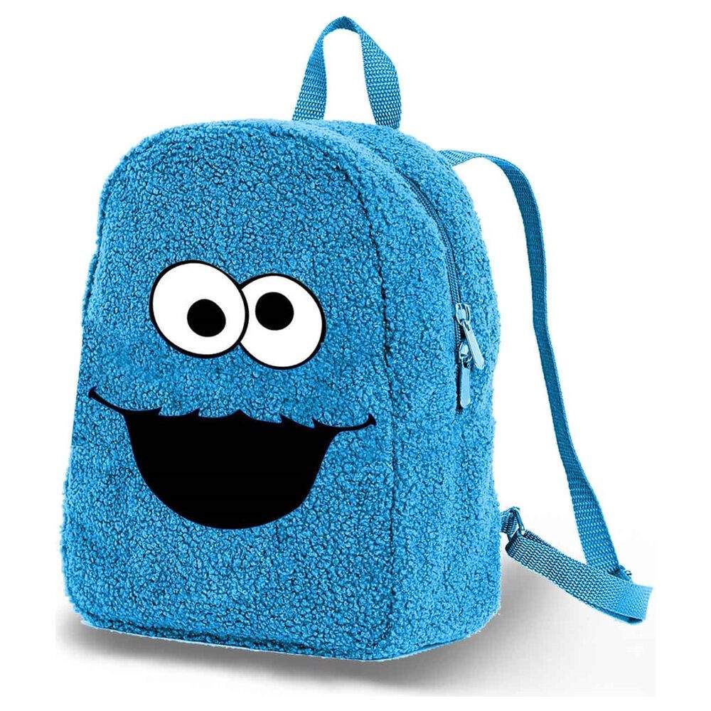 Sesamgade Cookie Monster plysrygsæk 25 cm