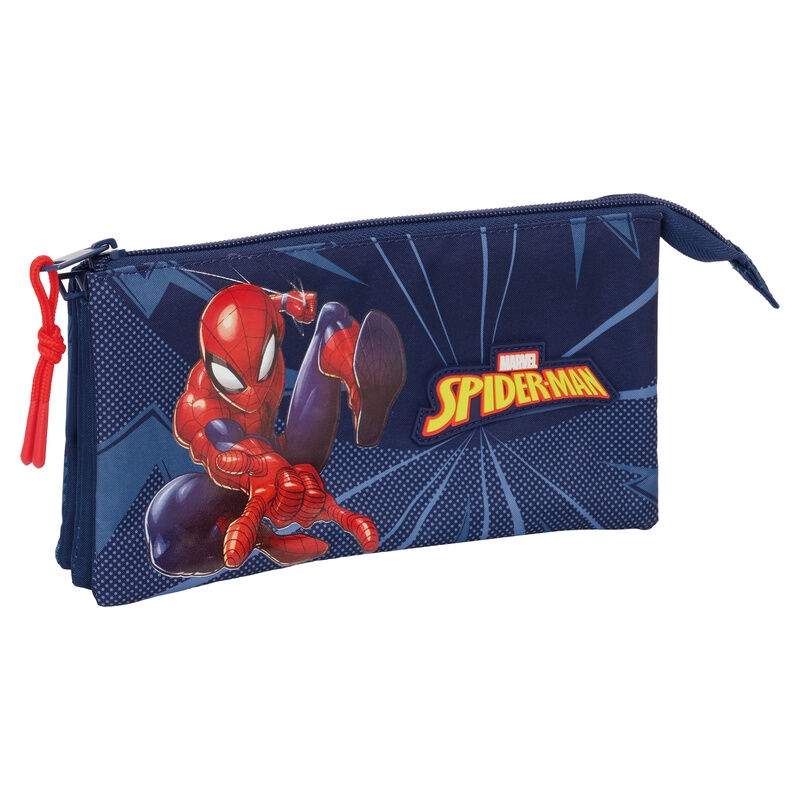 Marvel Spiderman tredobbelt penalhus