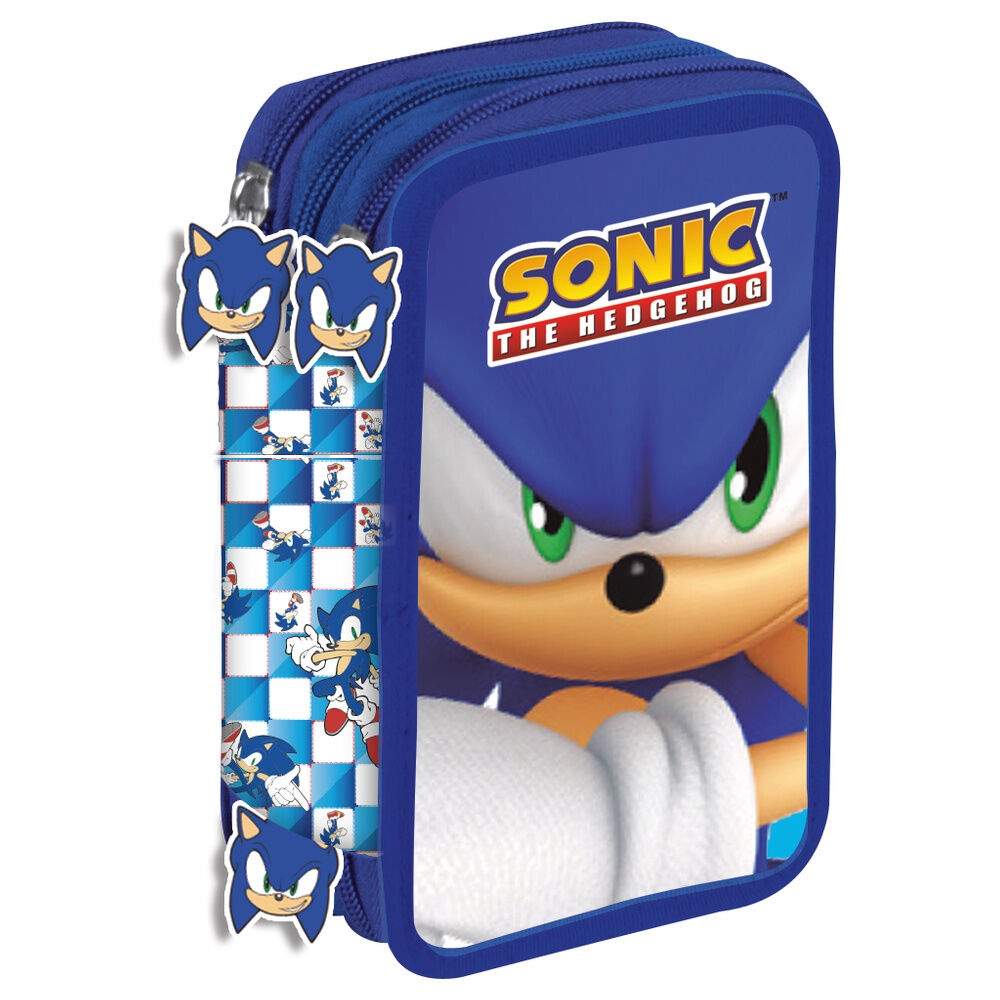 Sonic the Hedgehog tredobbelt penalhus