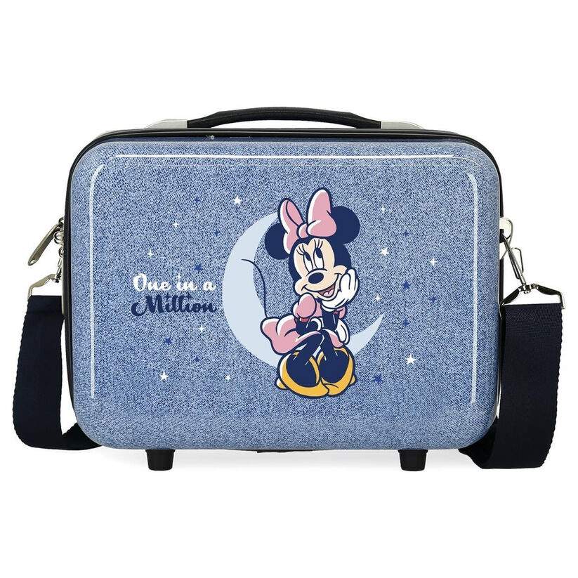 Disney Minnie Mouse One In A Million Denim ABS justerbart skønhedsetui 29 cm