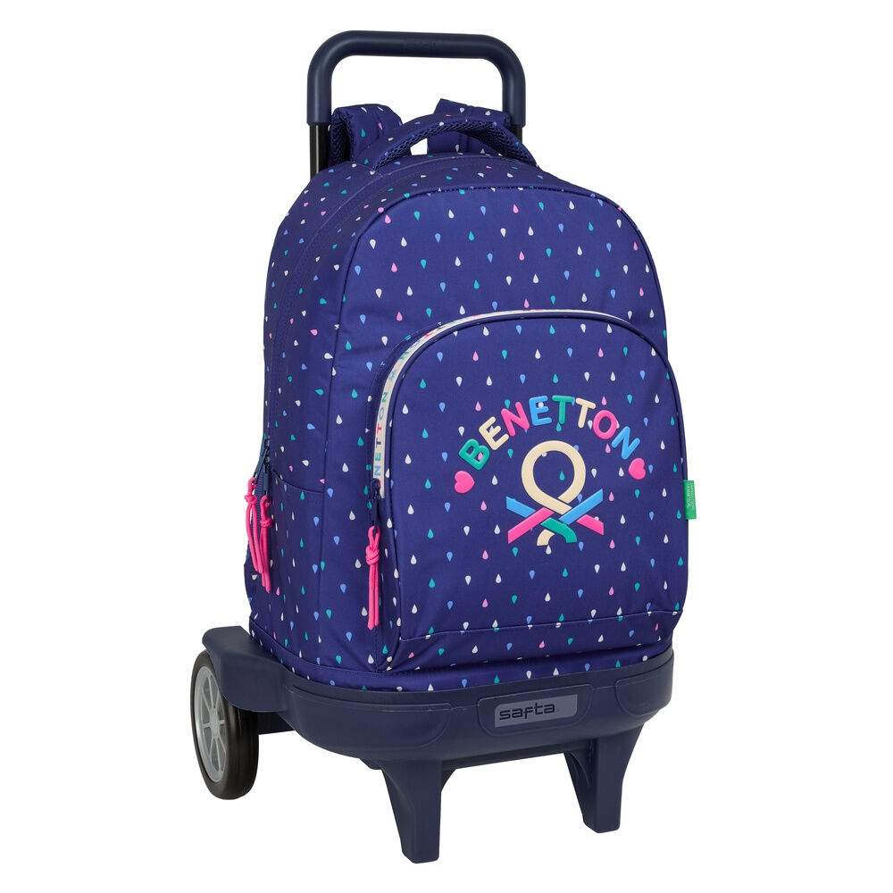 Kompakt 45 cm trolley med aftagelig rygsæk og lommer
