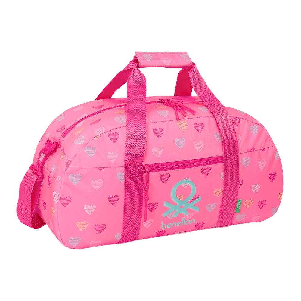 Sportstaske med frontlomme og justerbar rem – 50x20x26cm
