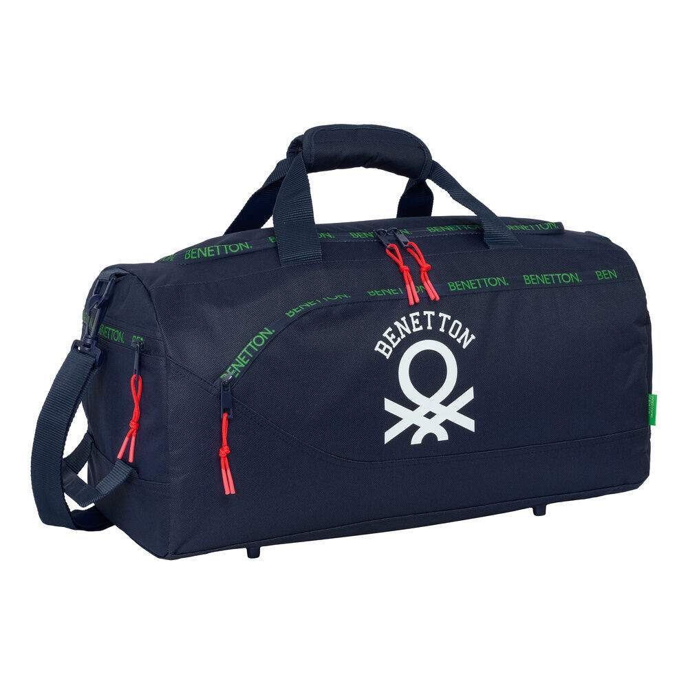 Sportstaske med justerbar rem, 50x25x25cm, flere lommer