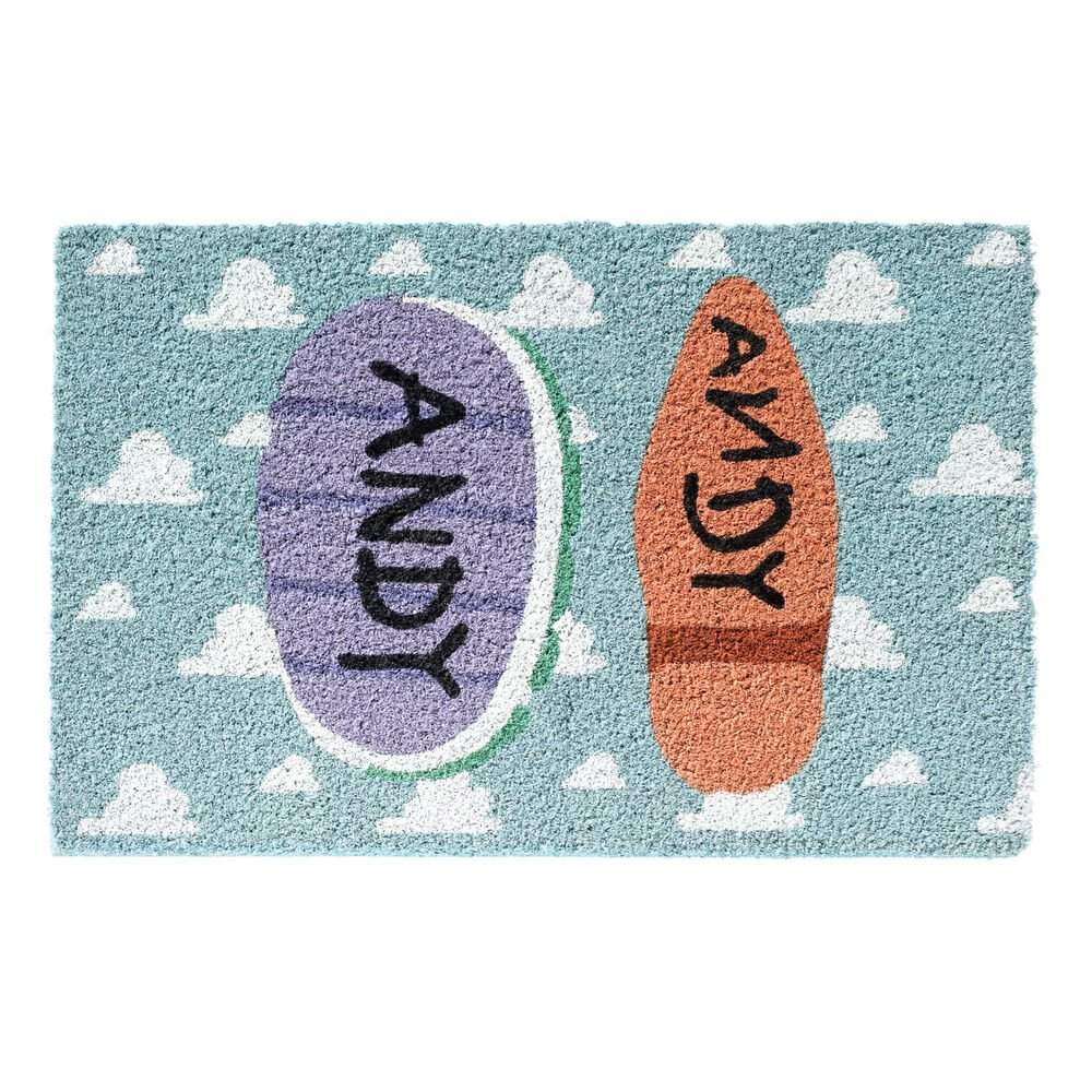 Toy Story dørmåtte – Holdbar kokosfiber, 60x40 cm