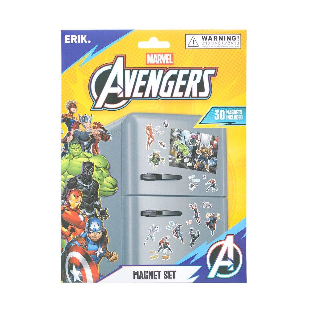 Marvel Avengers udstansede magnetsæt – 3 ark, let at fjerne