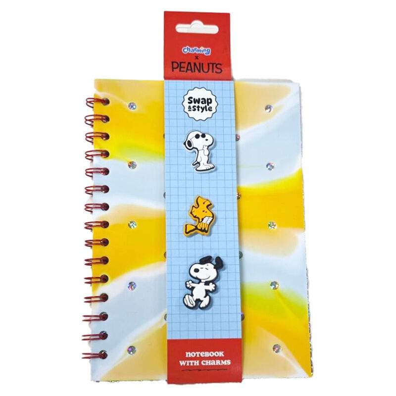 Peanuts Snoopy & Woodstock A5 linjeret notesbog