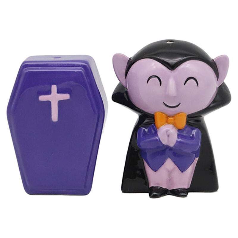 Dracula Spooky Salt & Peber Sæt – Keramik, 5x6,5cm