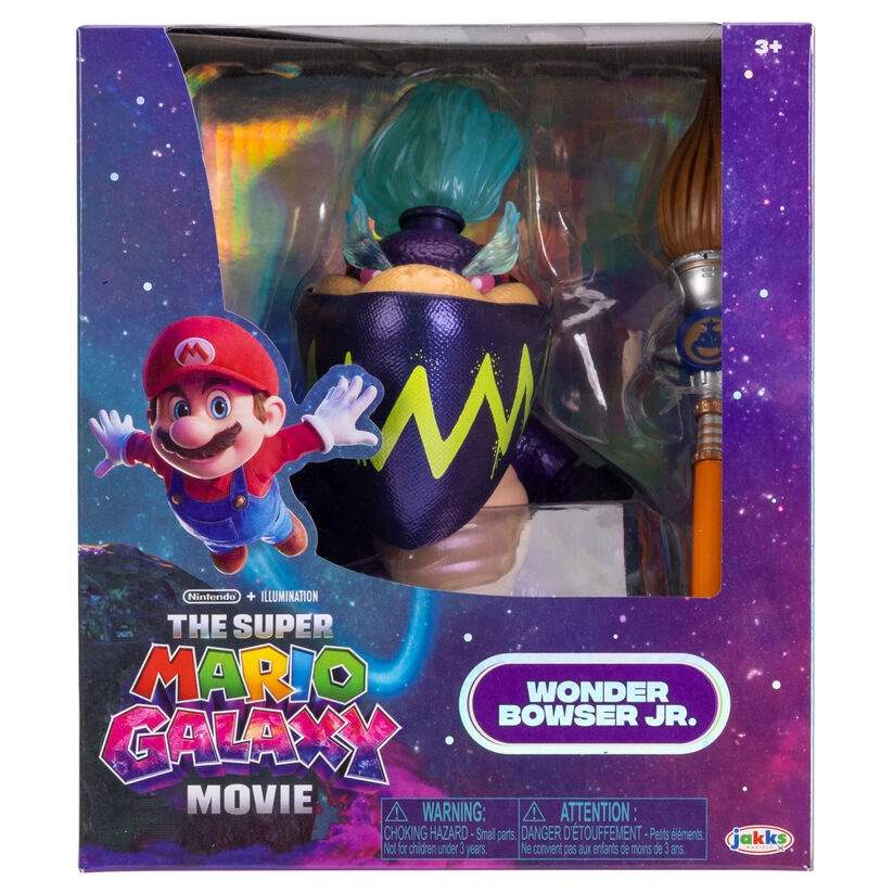 Super Mario Bros - Super Mario Galaxy Movie Wonder Bowser JR Premium figur 13 cm