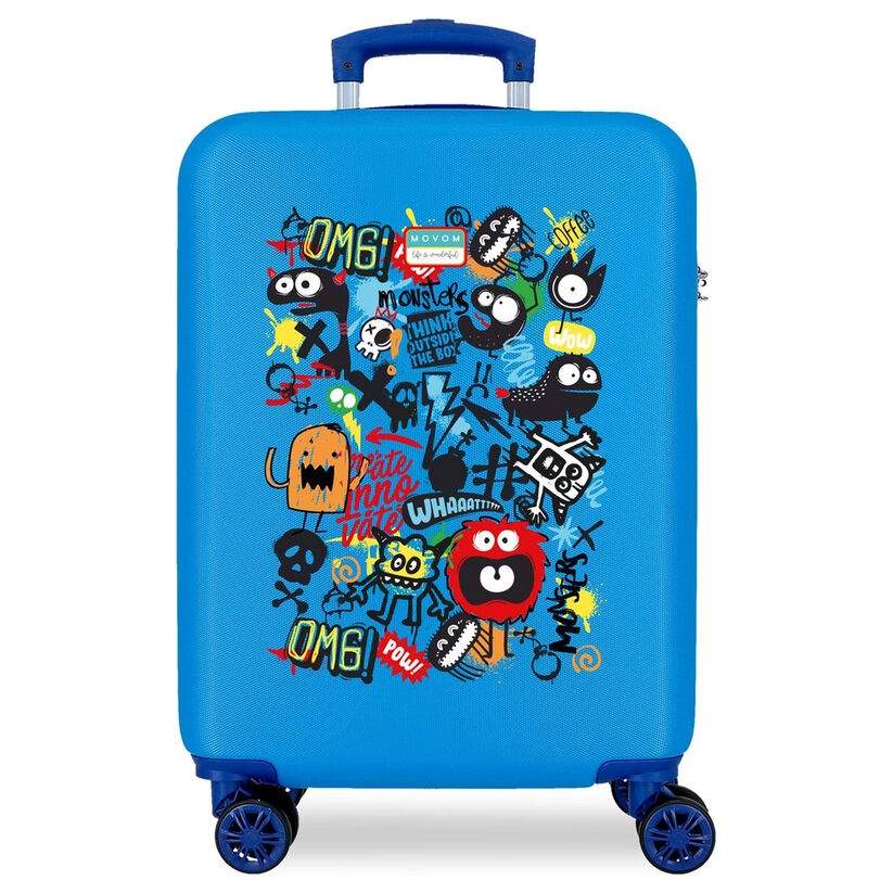 Movom Monsters Azulon ABS trolley kuffert 55 cm