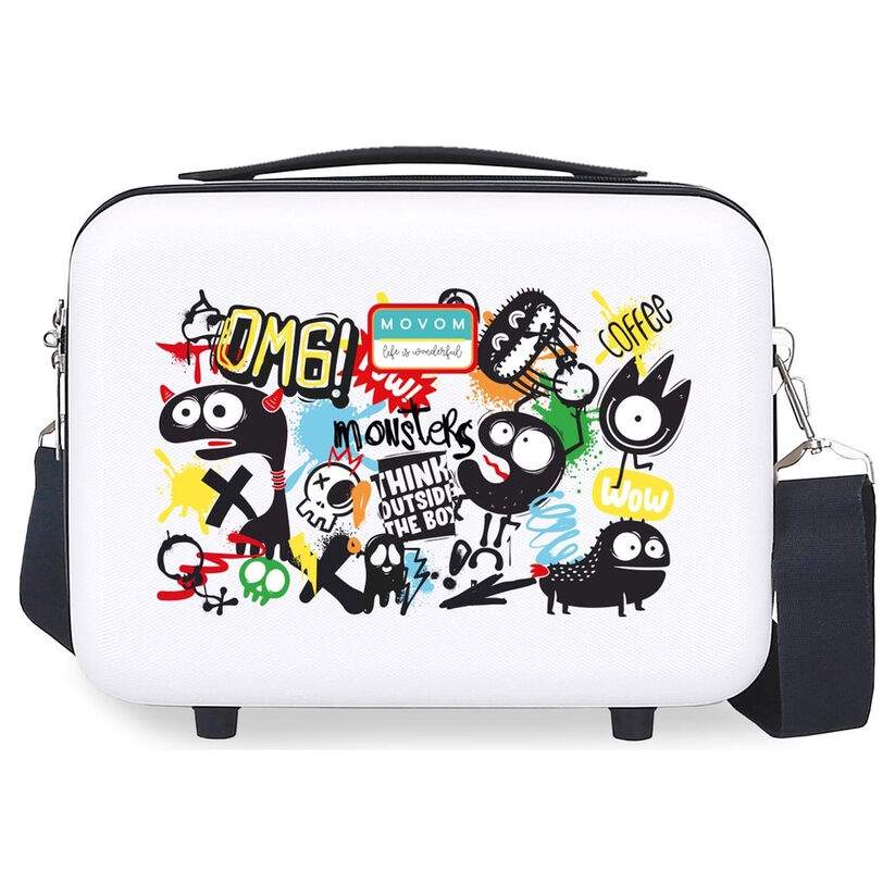 Movom Monsters ABS justerbart skønhedsetui 29 cm
