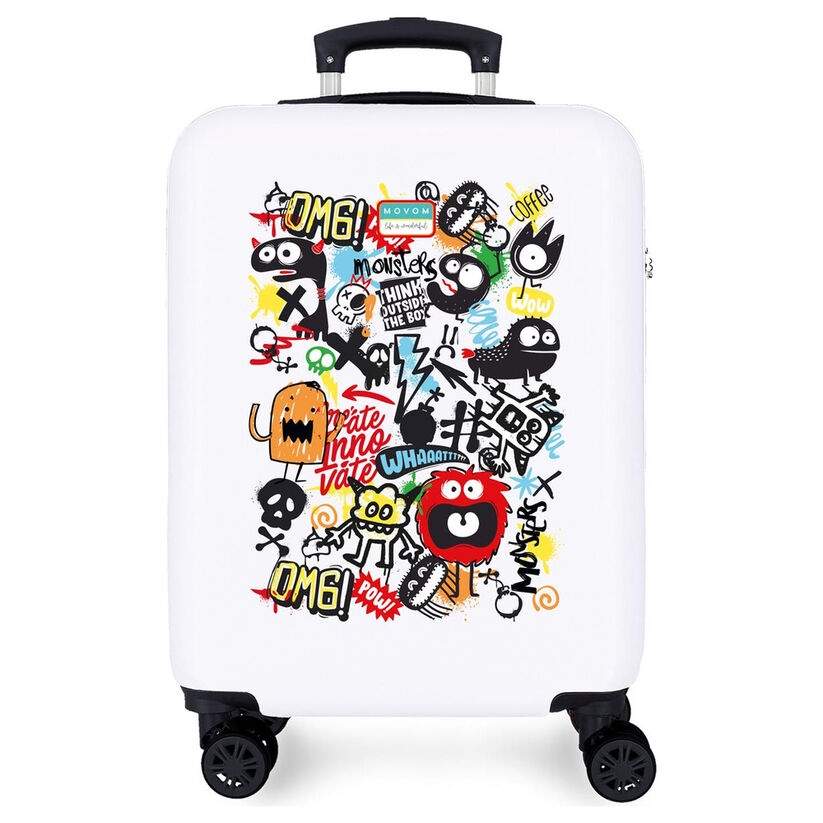 Movom Monsters ABS trolley kuffert 55 cm