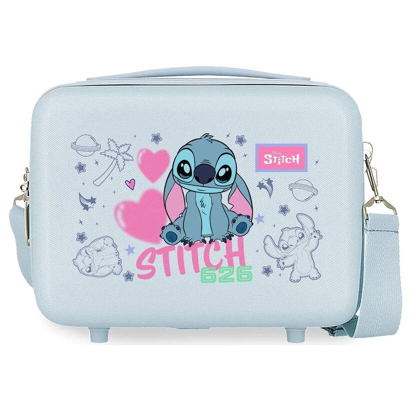 Disney Stitch Hearts ABS justerbart skønhedsetui 29 cm
