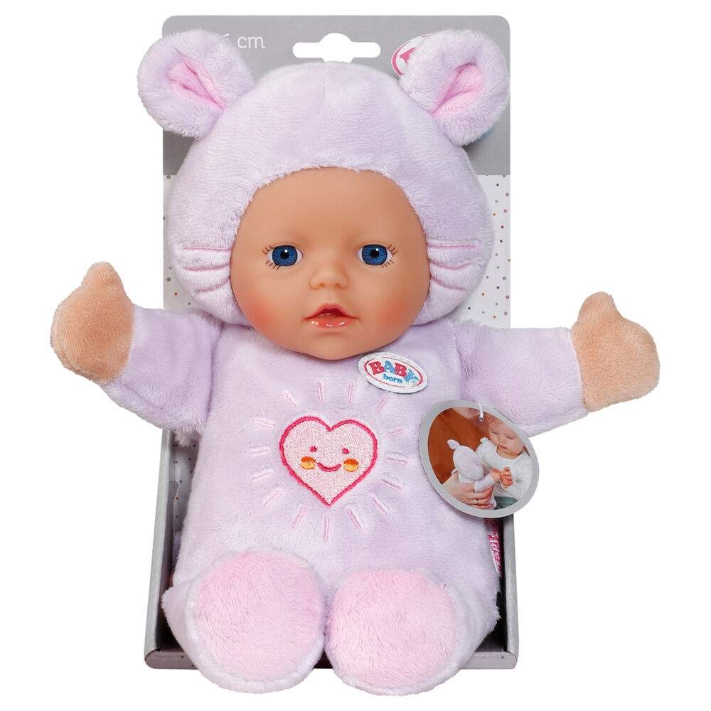Baby Mus Dukke, 26 cm – Blød & Vaskbar
