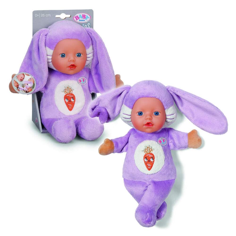 Baby Kanin Dukke – Blød, Kælelig, Vaskbar, 26 cm
