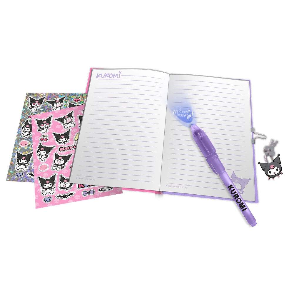Hello Kitty Kuromi Dagbog + magisk pen
