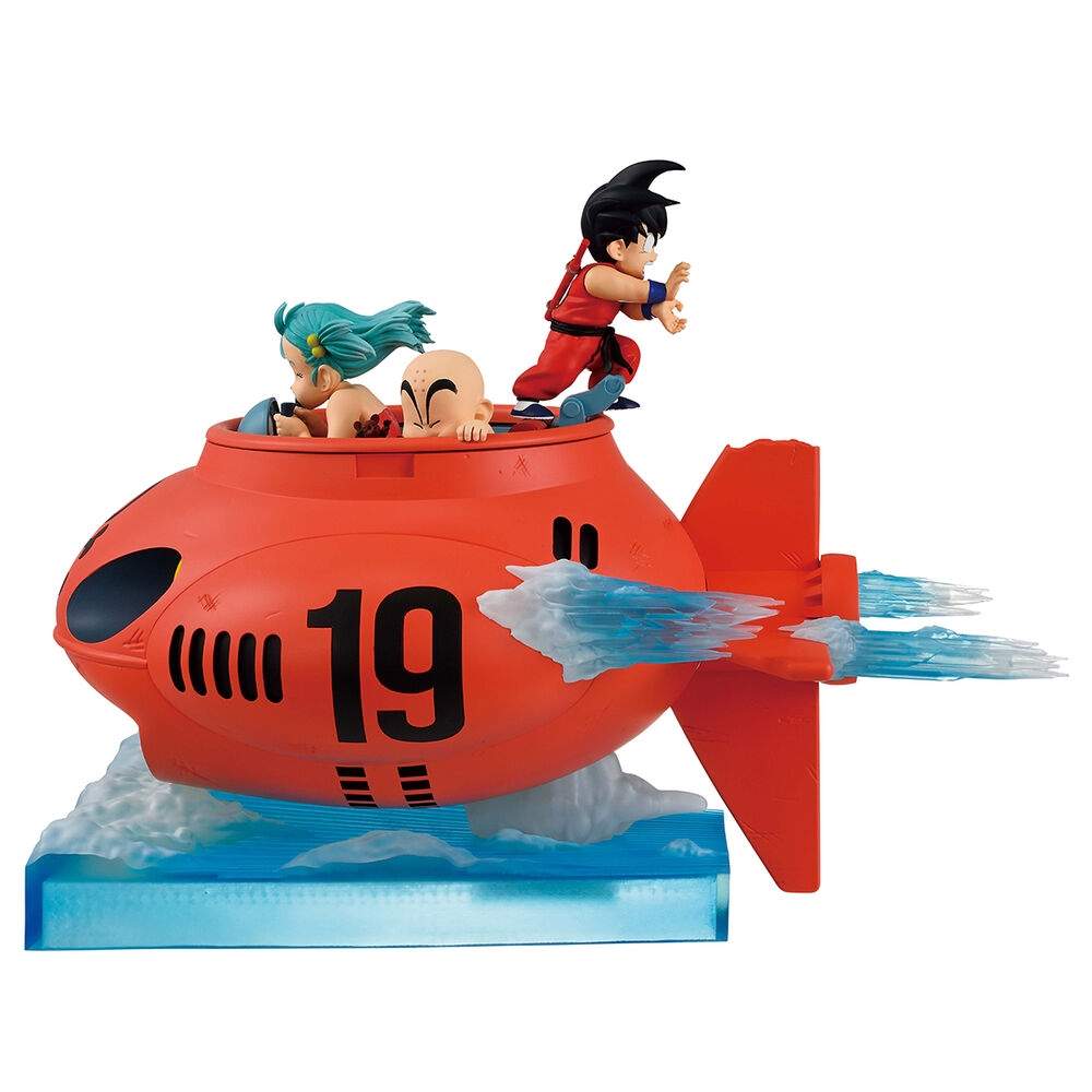 Dragon Ball vs Red Ribbon Army figur af Son Goku, Bulma og Krillin Ichibansho, 21 cm