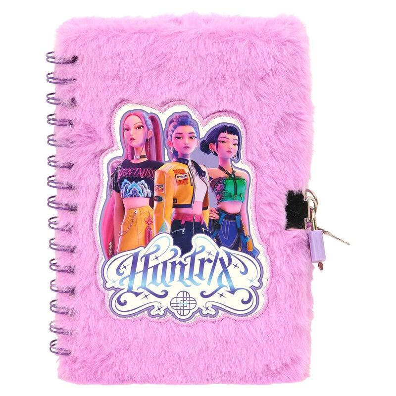 Kpop Demon Hunters Stationery hængelås dagbog + pen sæt