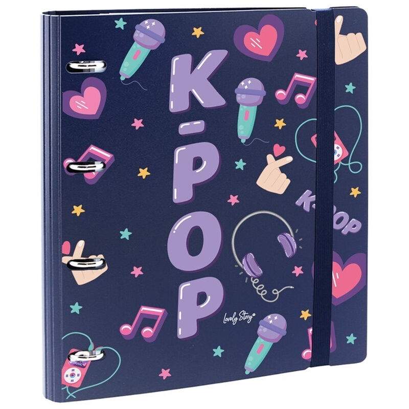 K-Pop mørkeblå smart mappe