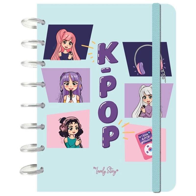 K-Pop Mint A5 notesbog